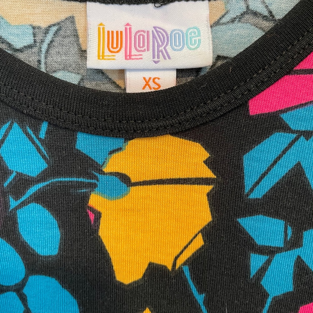 LuLaRoe XS Randy Raglan Top - Picture 4 of 4